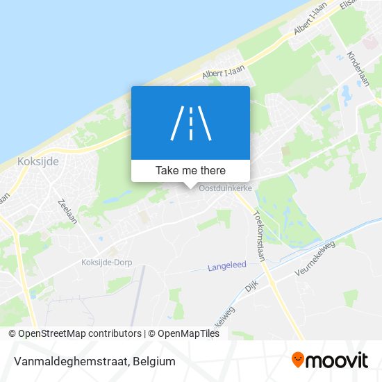 Vanmaldeghemstraat map