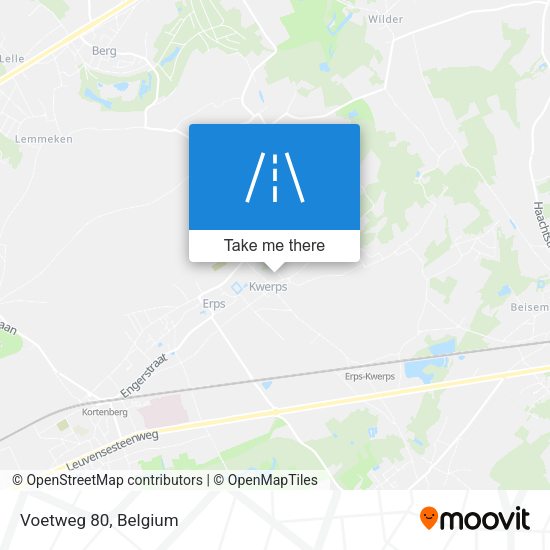 Voetweg 80 map