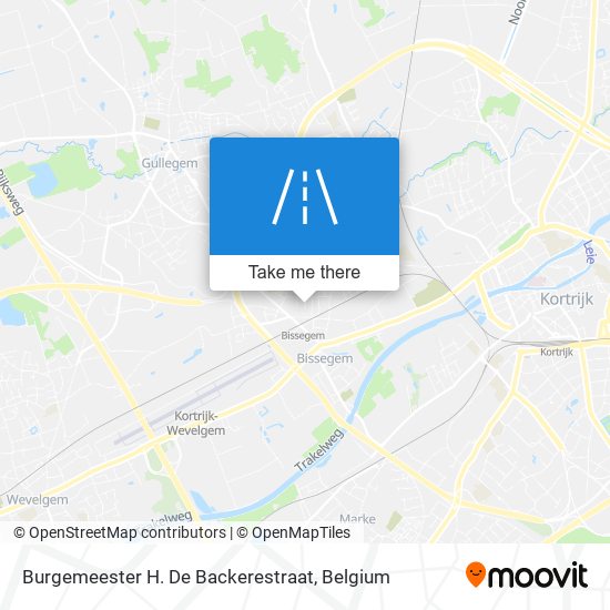 Burgemeester H. De Backerestraat map