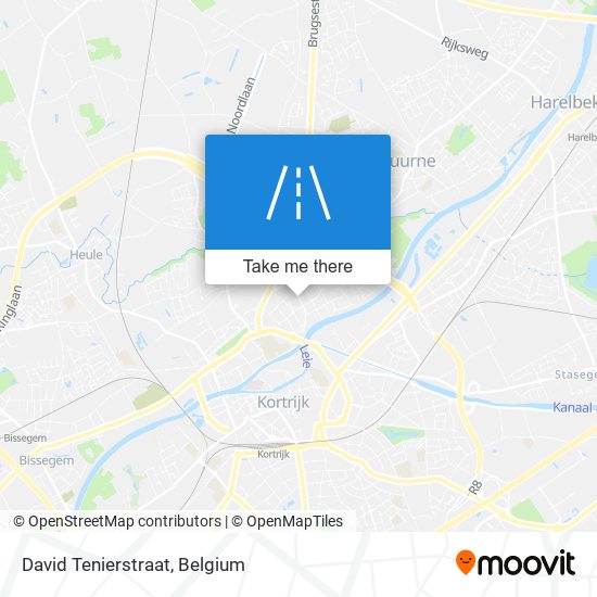 David Tenierstraat map