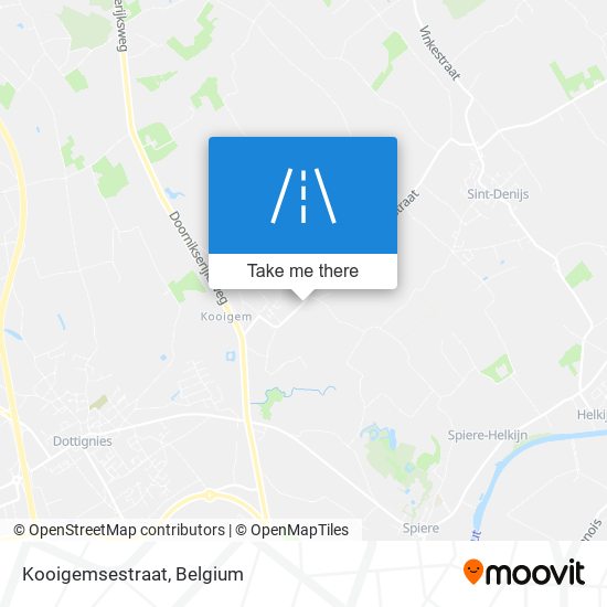 Kooigemsestraat map