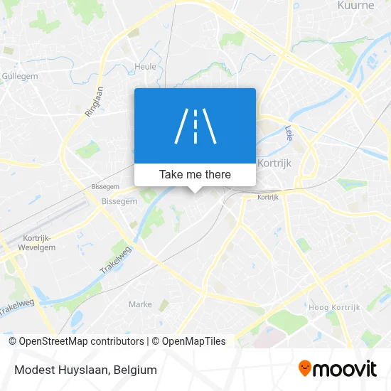 Modest Huyslaan map