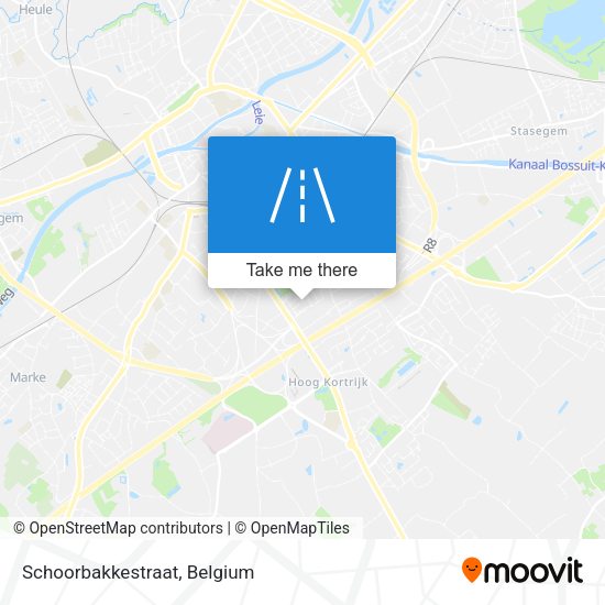 Schoorbakkestraat map