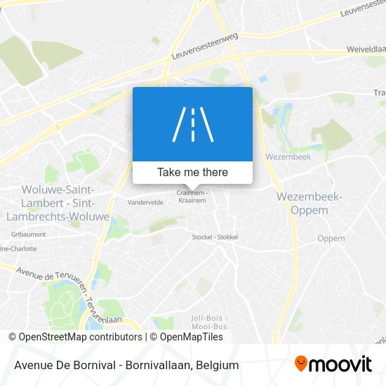 Avenue De Bornival - Bornivallaan plan