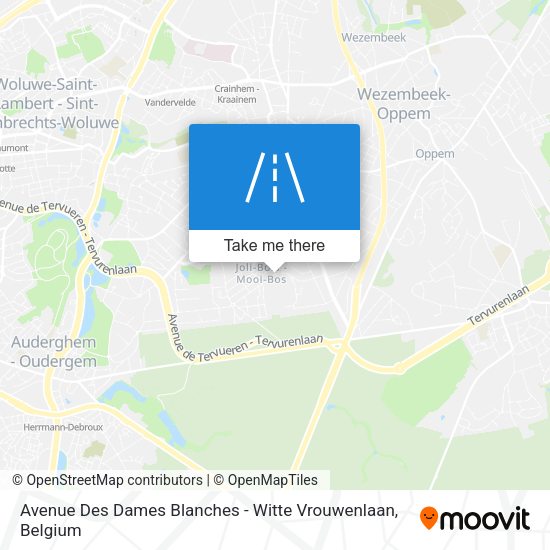 Avenue Des Dames Blanches - Witte Vrouwenlaan map