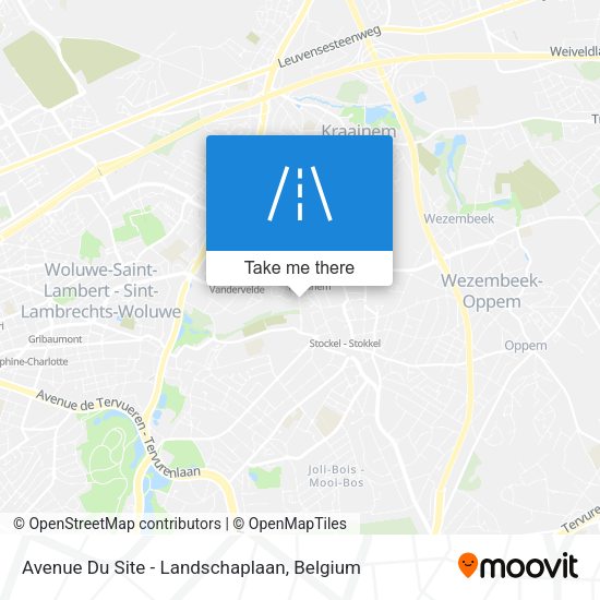 Avenue Du Site - Landschaplaan plan