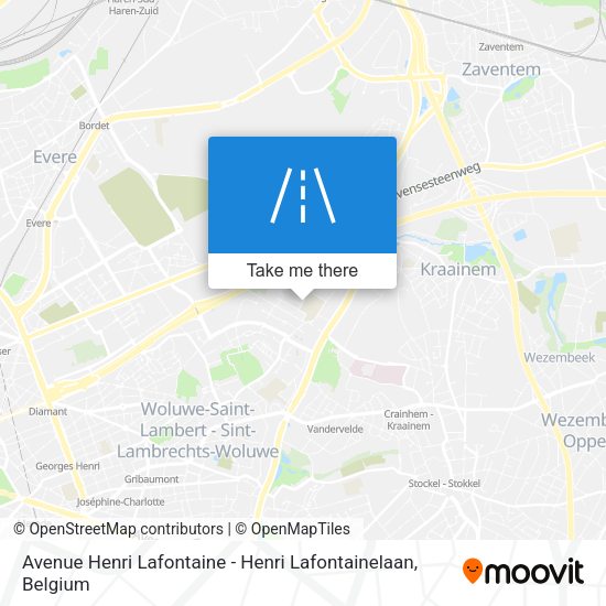 Avenue Henri Lafontaine - Henri Lafontainelaan map