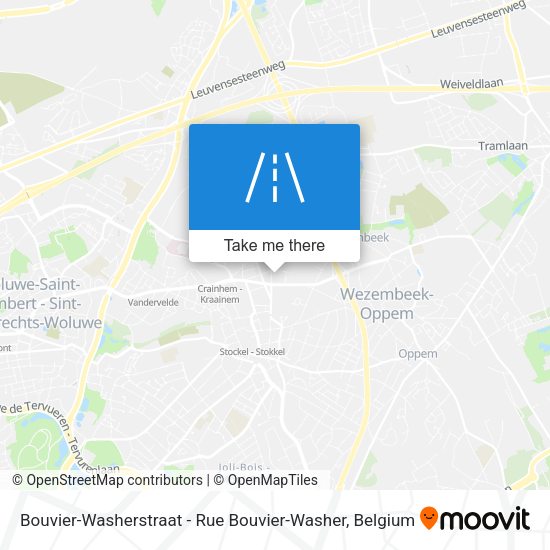 Bouvier-Washerstraat - Rue Bouvier-Washer plan