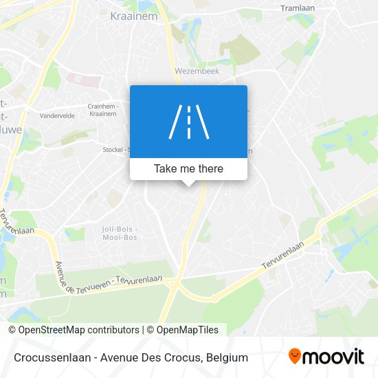 Crocussenlaan - Avenue Des Crocus plan