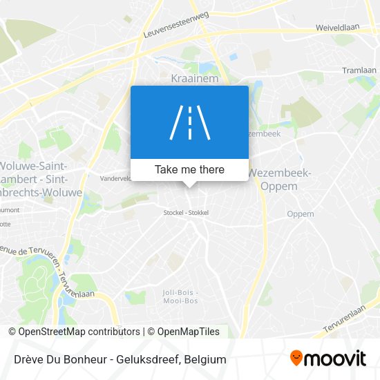 Drève Du Bonheur - Geluksdreef plan