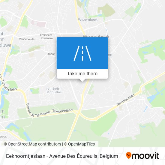 Eekhoorntjeslaan - Avenue Des Écureuils plan