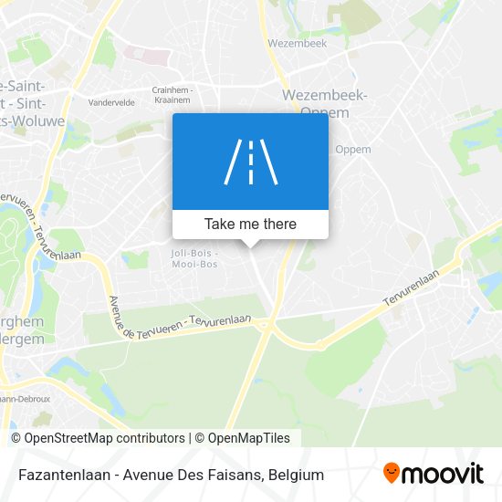 Fazantenlaan - Avenue Des Faisans map
