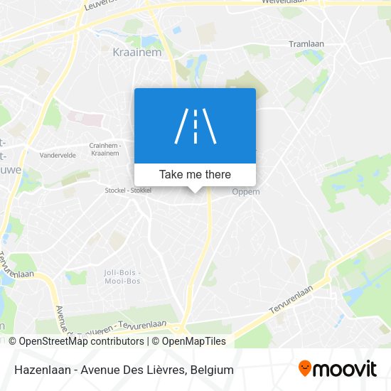 Hazenlaan - Avenue Des Lièvres map
