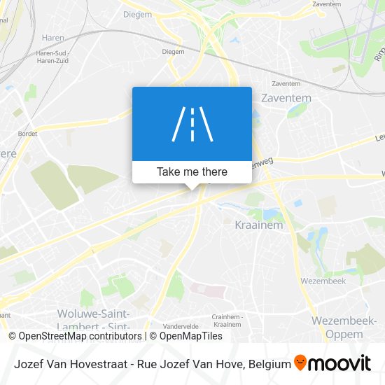 Jozef Van Hovestraat - Rue Jozef Van Hove map