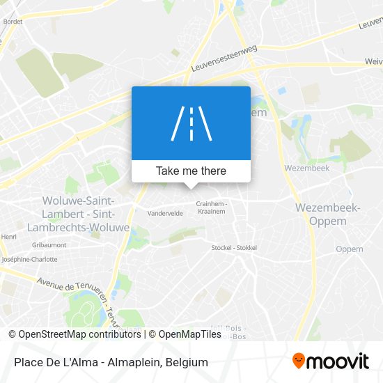 Place De L'Alma - Almaplein map