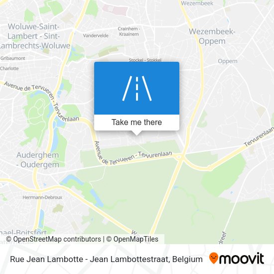 Rue Jean Lambotte - Jean Lambottestraat map