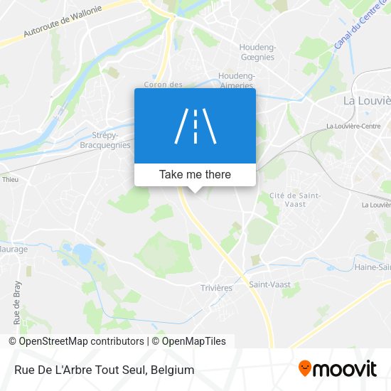 Rue De L'Arbre Tout Seul plan