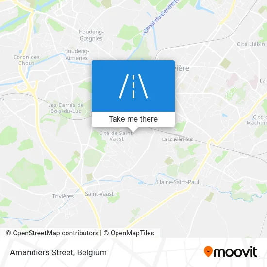 Amandiers Street map