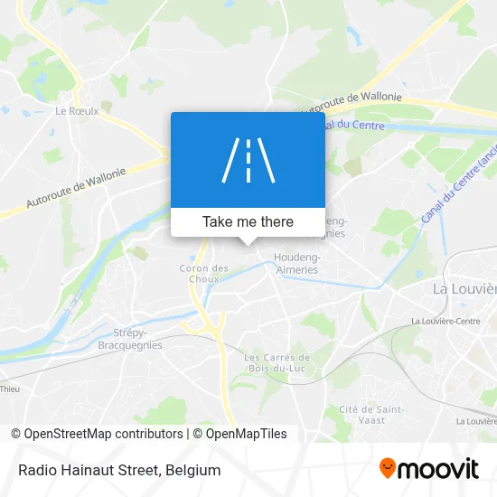 Radio Hainaut Street map