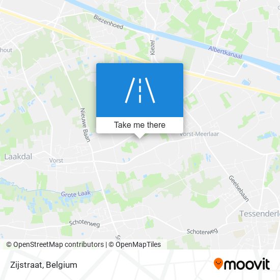 Zijstraat map