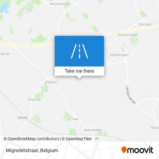 Mignoletstraat map