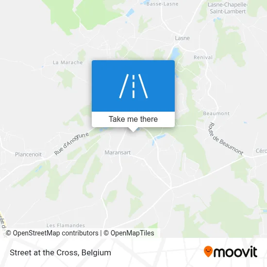 Street at the Cross map