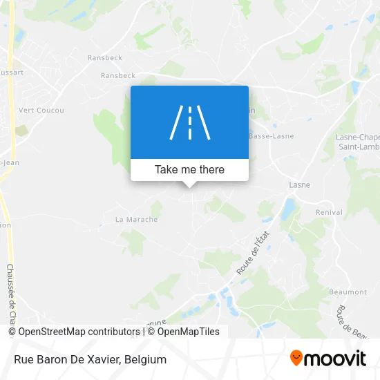 Rue Baron De Xavier map