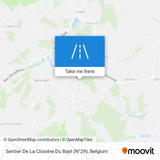 Sentier De La Closière Du Bayt (N°29) map