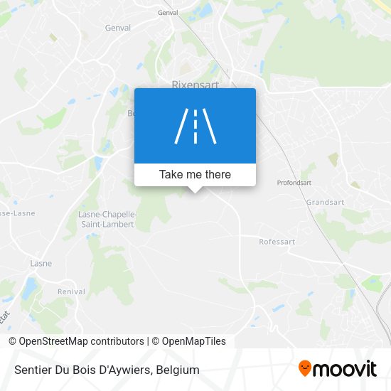 Sentier Du Bois D'Aywiers map