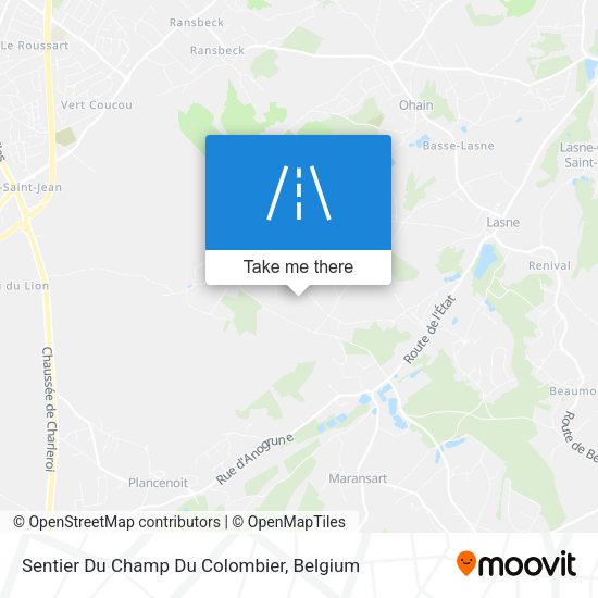 Sentier Du Champ Du Colombier map
