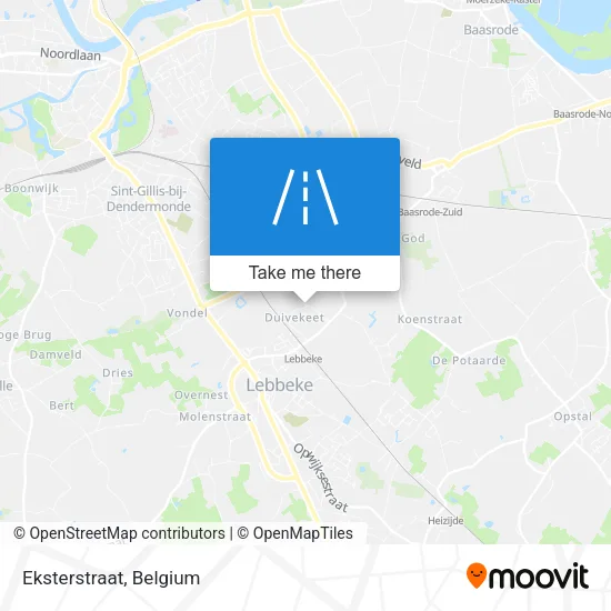 Eksterstraat map
