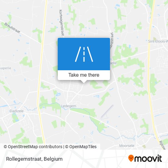 Rollegemstraat map