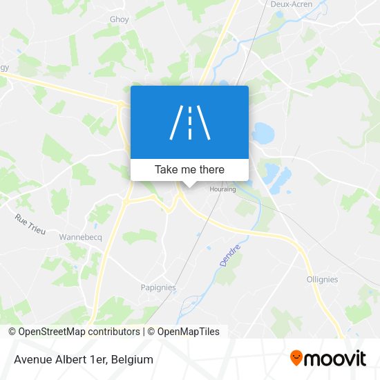 Avenue Albert 1er plan