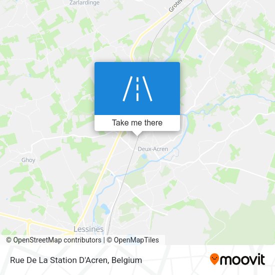 Rue De La Station D'Acren map