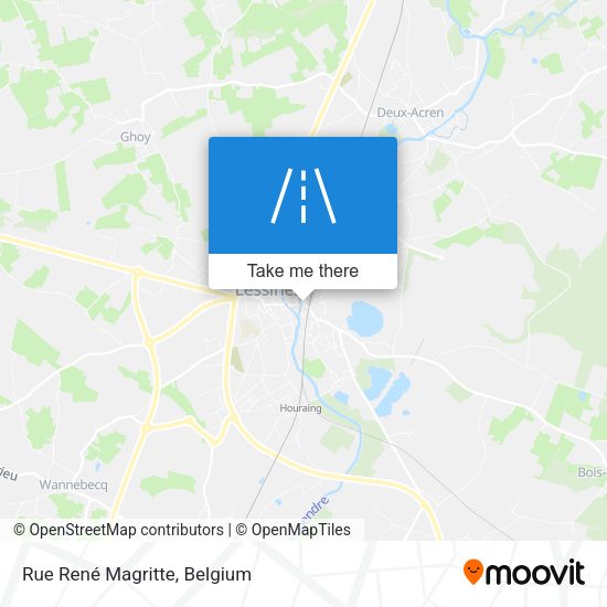 Rue René Magritte map