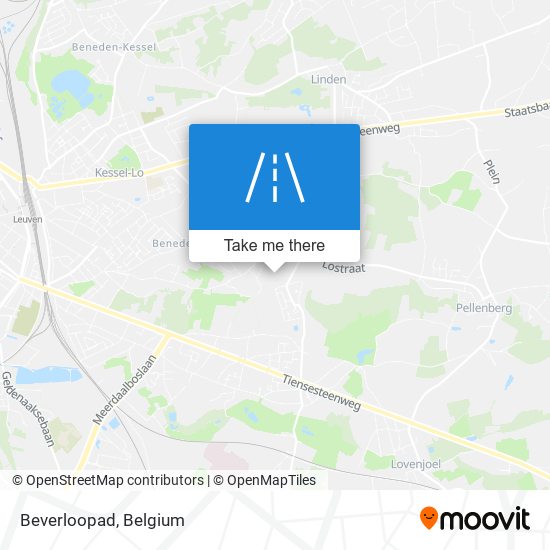 Beverloopad map