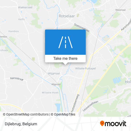 Dijlebrug map