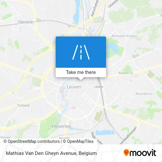 Mathias Van Den Gheyn Avenue map