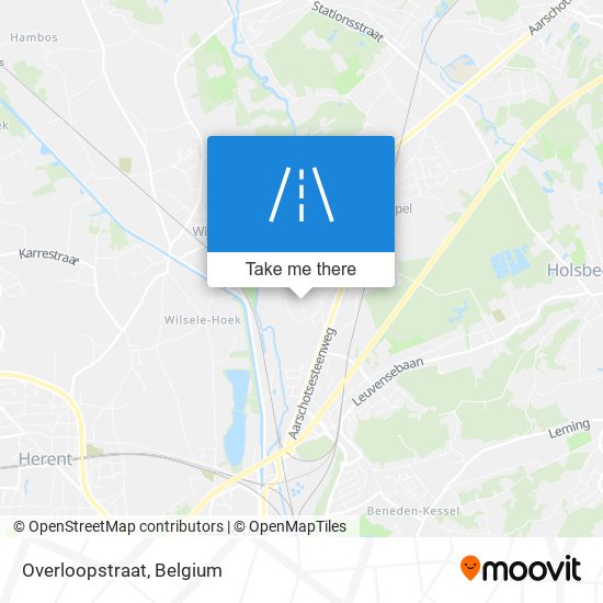 Overloopstraat map