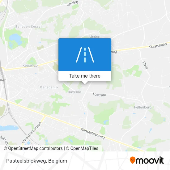 Pasteelsblokweg map