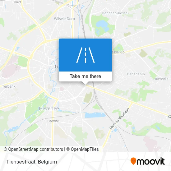 Tiensestraat map