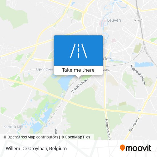 Willem De Croylaan map