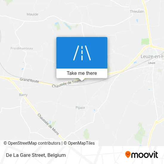 De La Gare Street map