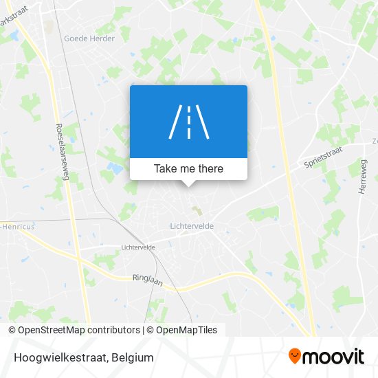 Hoogwielkestraat map