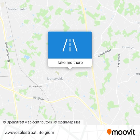 Zwevezelestraat map