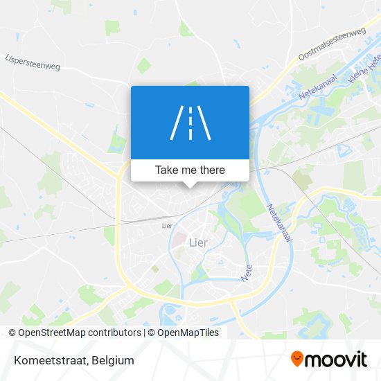 Komeetstraat map