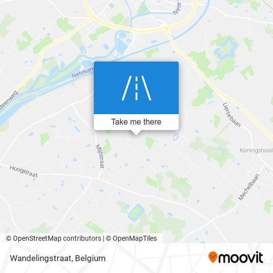 Wandelingstraat map