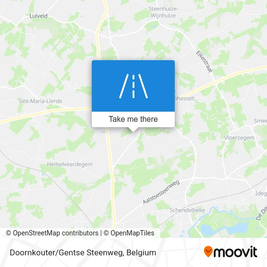 Doornkouter/Gentse Steenweg map