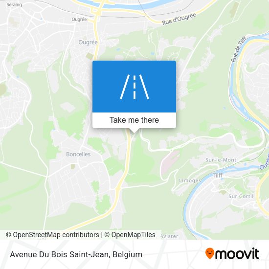 Avenue Du Bois Saint-Jean plan