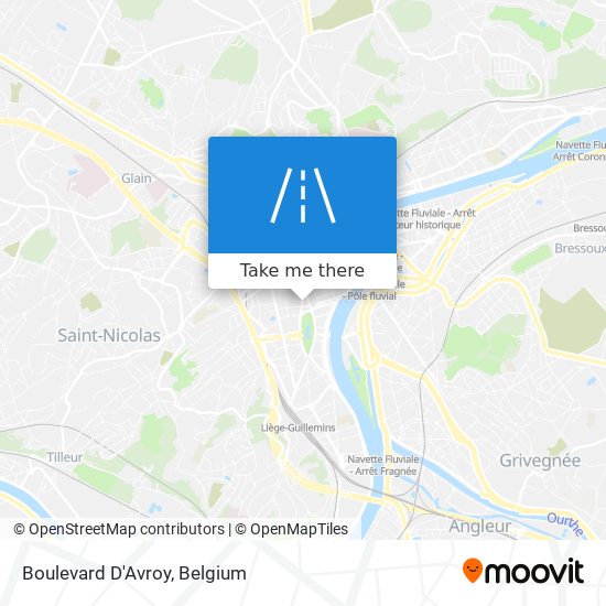 Boulevard D'Avroy map